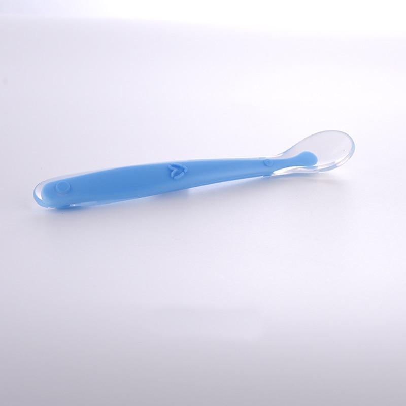Bendable Silicone Baby Training Spoon for Self-Feeding, Minimalist