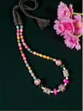Joban Fashion Women Multi Victorian Beads Necklace With Violet Quartz Beads