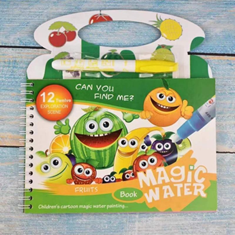 Montessori Magic Water Drawing Book & Doodle Board for Kids