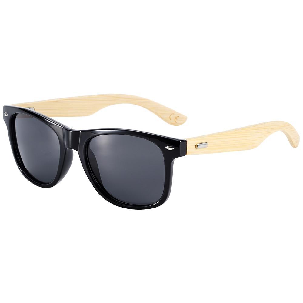 Premium Wooden Leg Polarized Sunglasses with UV400 Protection