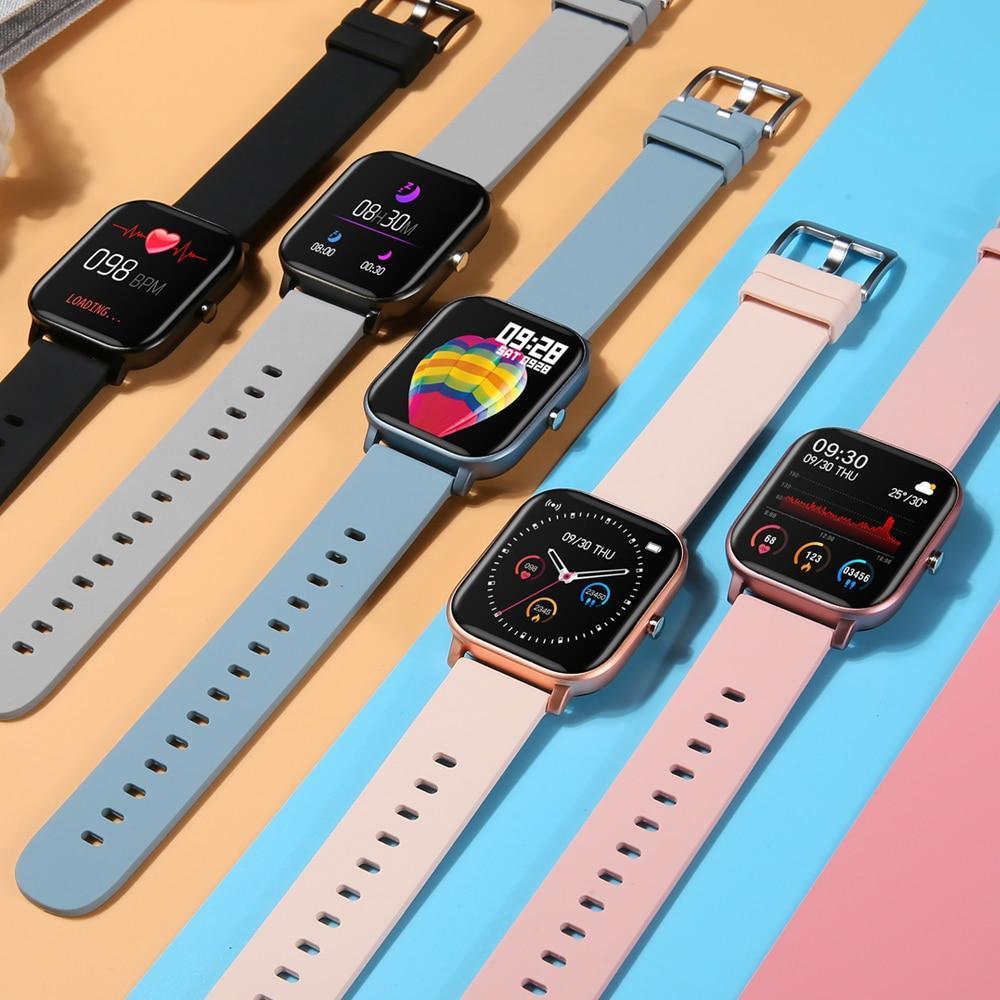 Modern unisex smartwatch with fitness tracking and interchangeable straps