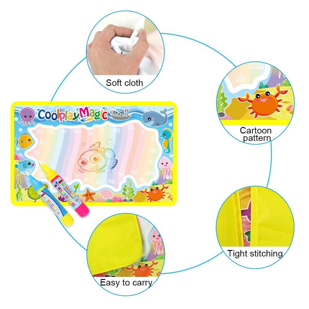 Magic Water Drawing Mat for Toddlers – Mess-Free Reusable Doodle Board