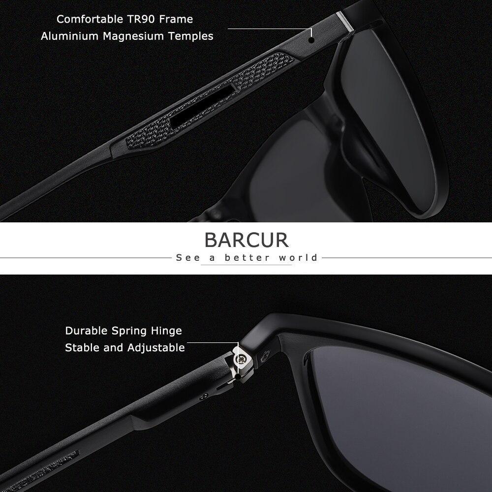 Polarized Square Titanium Sunglasses with Mirror Gradient Lens