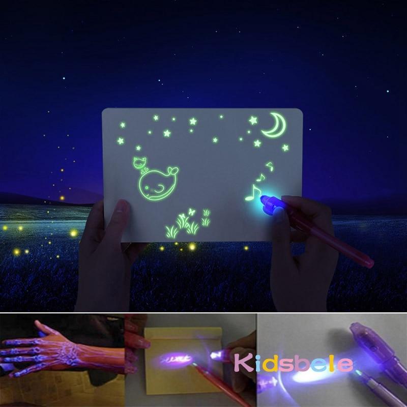 Interactive Kids LED Light-Up Drawing Board Educational Toy