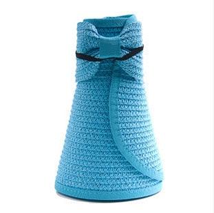Foldable Wide Brim Sun Visor Hat for Women - UV Protection Beach Hat
