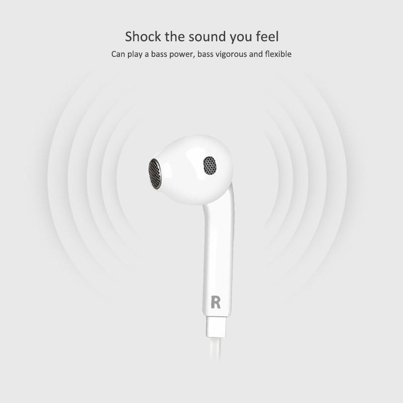 Sport Stereo Wired Earphones 3.5mm Jack - Black