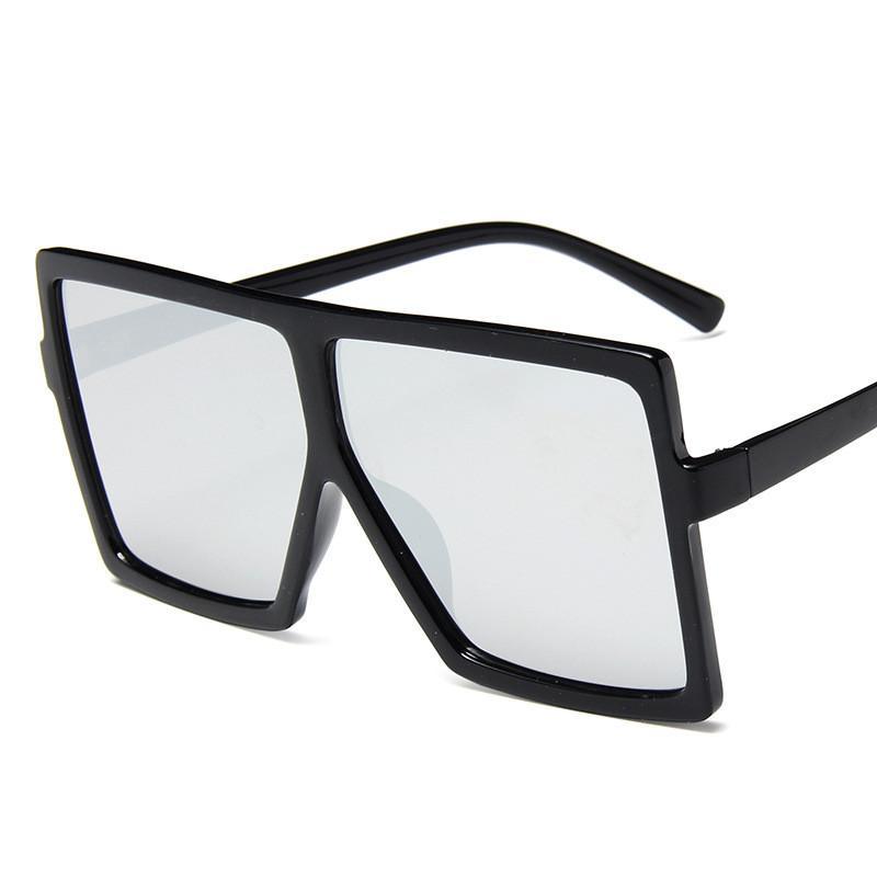 Oversized Square Frame Women's Sunglasses UV400 Protection