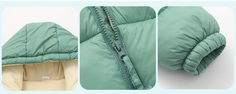 Infant Hooded Winter Jacket with Ear Details for Boys & Girls