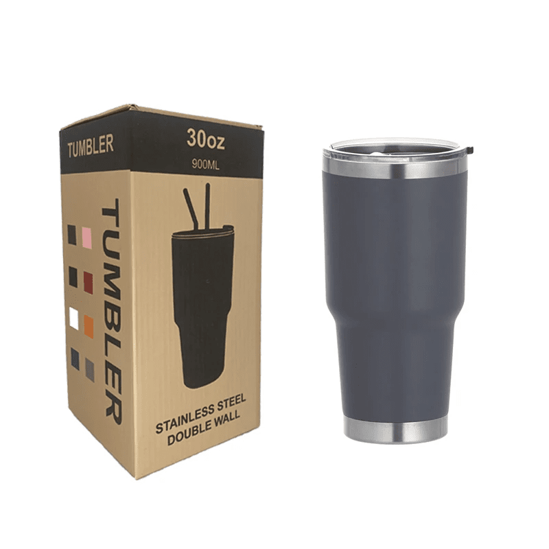 30oz Stainless Steel Insulated Travel Tumbler – Minimalist Design