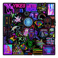 10/30/50/100PCS Cartoon Neon Light Graffiti Stickers Aesthetic Car Skateboard Laptop Phone Bike Cool Toy Decal Sticker for Kids