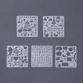 5-Piece Children's Stencil Drawing Set Minimalist Educational Art Tool