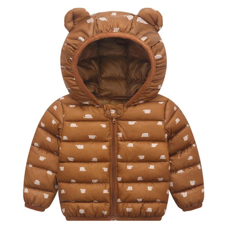 Floral Padded Hooded Jacket for Kids - Winter Warm Cotton Coat