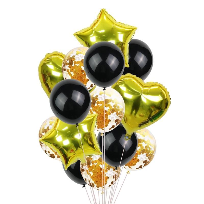 14-Piece Confetti Balloon Set for Kids Birthday Party Decor