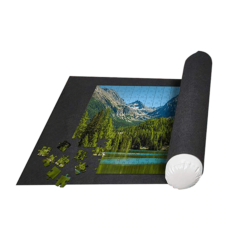 Portable Felt Puzzle Mat Roll-Up Storage for Up to 1500 Pieces