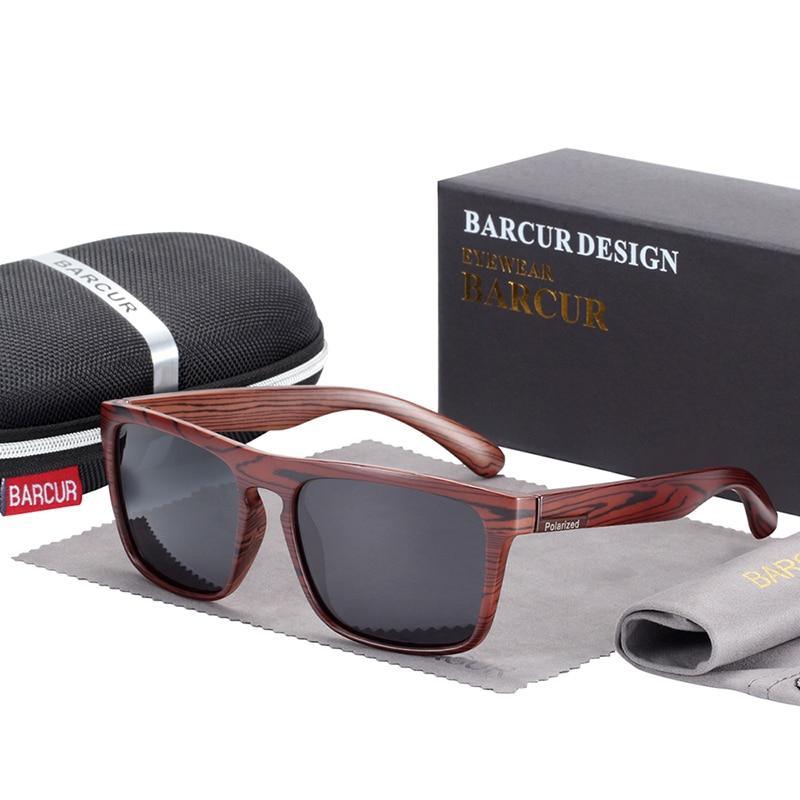 Luxury Polarized Wood-Look Retro Sunglasses Minimalist Unisex