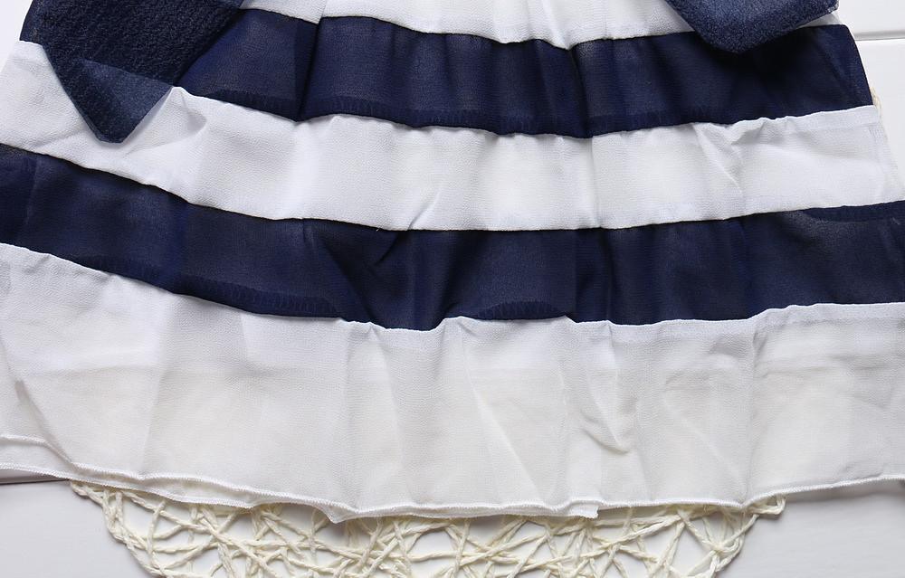 Baby Girl Sleeveless Purple Stripe Chiffon Tutu Sundress