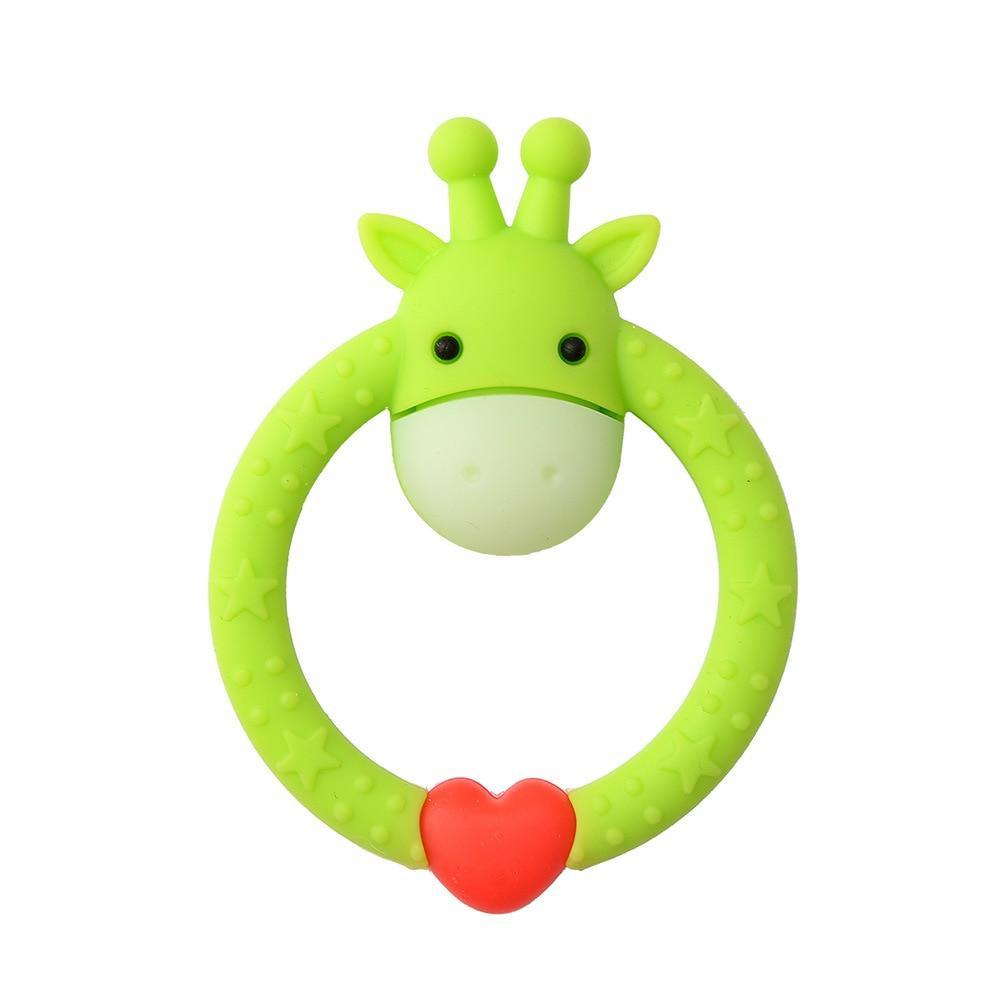 Cute Animal Silicone Teether for Infants - Soft Chewable Toy