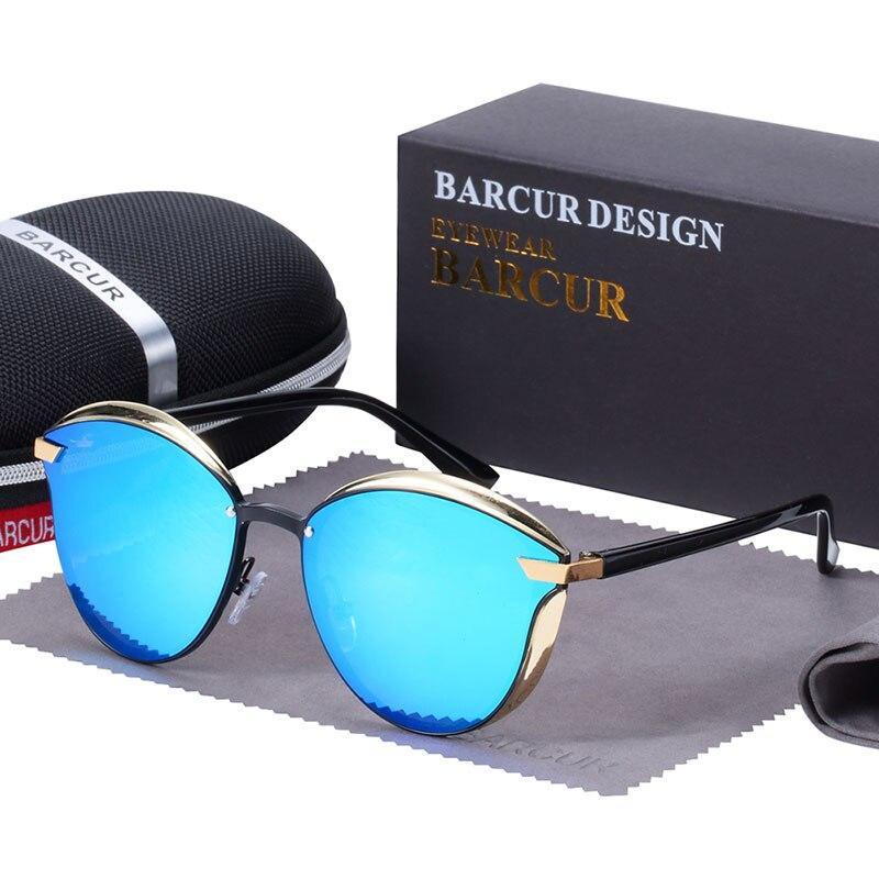Retro Rimless Polarized Sunglasses for Women UV400 Protection