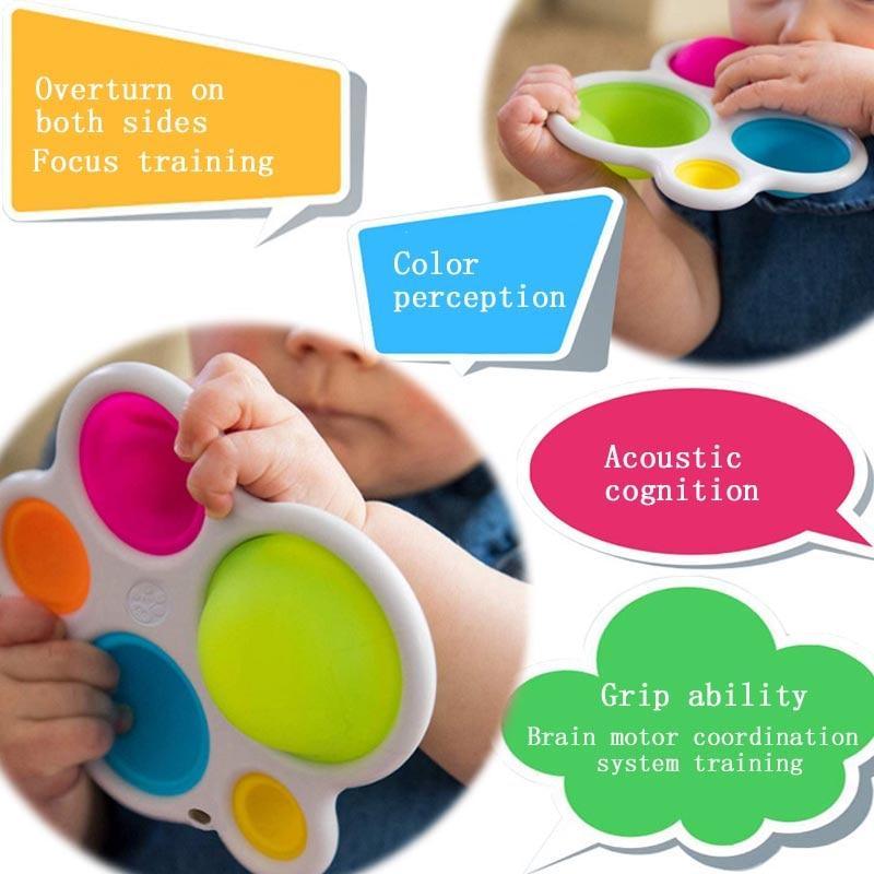 Colorful Sensory Intelligence Activity Board for Baby Development
