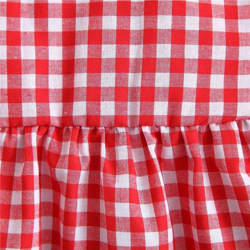 Infant Baby Girl Plaid Tutu Dress with Matching Hat Summer Set