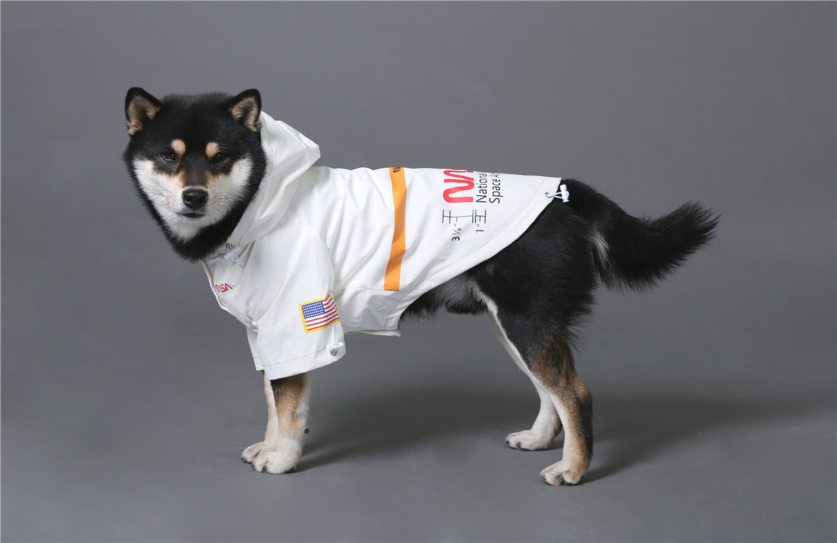 Yellow and Black Waterproof Dog Rain Jacket with Reflective Details - Image 47