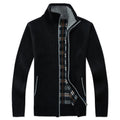 Men's Slim Fit Fleece Jacket Casual Thermal Winter Coat