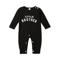 Infant Little Brother Knit Long Sleeve Romper - Comfy Casual Jumpsuit