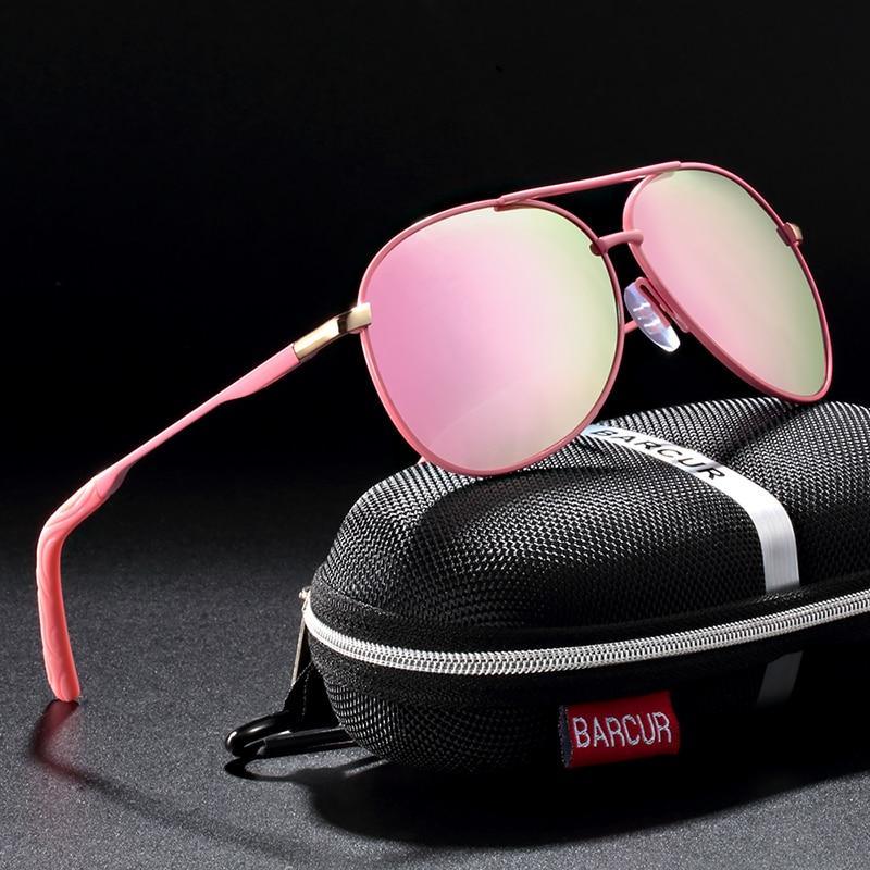 Gradient Polarized Aviation Sunglasses UV400 Pilot Eyewear