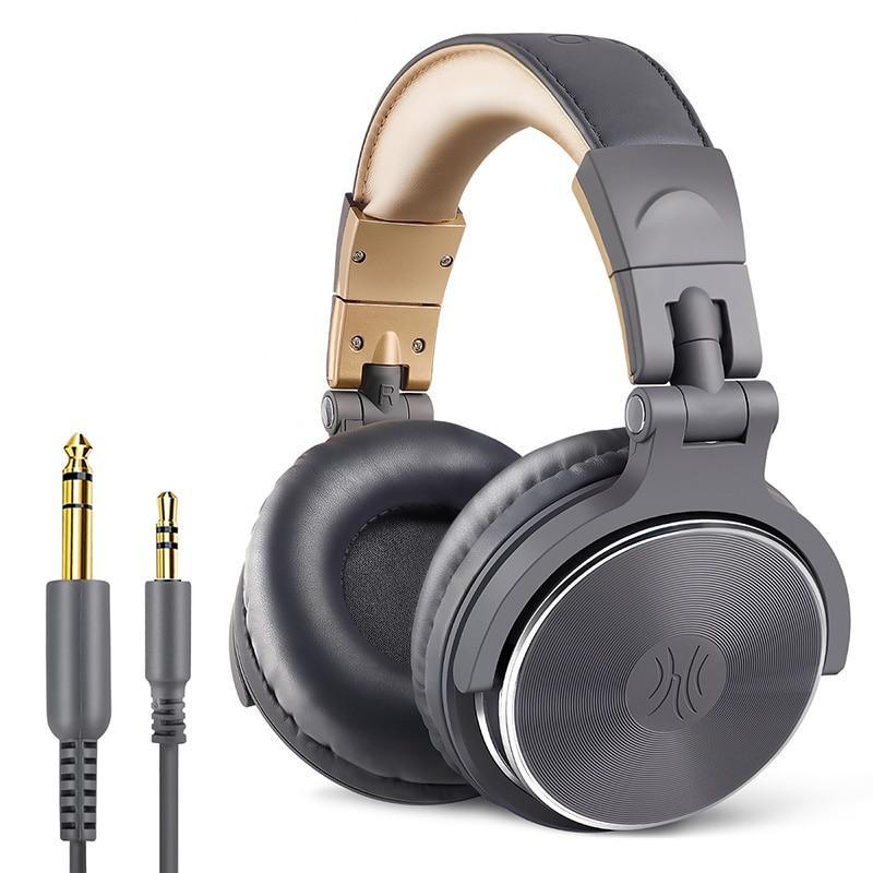 Professional Studio DJ Headphones with Microphone and HIFI Sound
