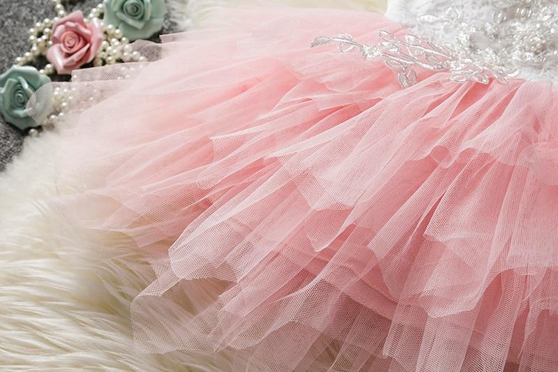 Toddler Girl Lace Tulle Birthday Dress & Cake Smash Outfit Set