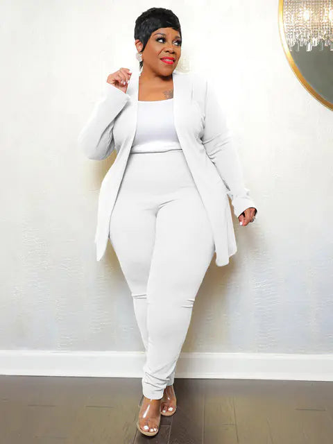 Women's Matching Blazer and Leggings Two-Piece Set - Image 15