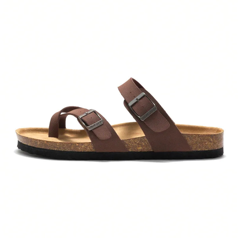 New Summer Men's Cork Slippers Fashion Men's Sandals Outdoor