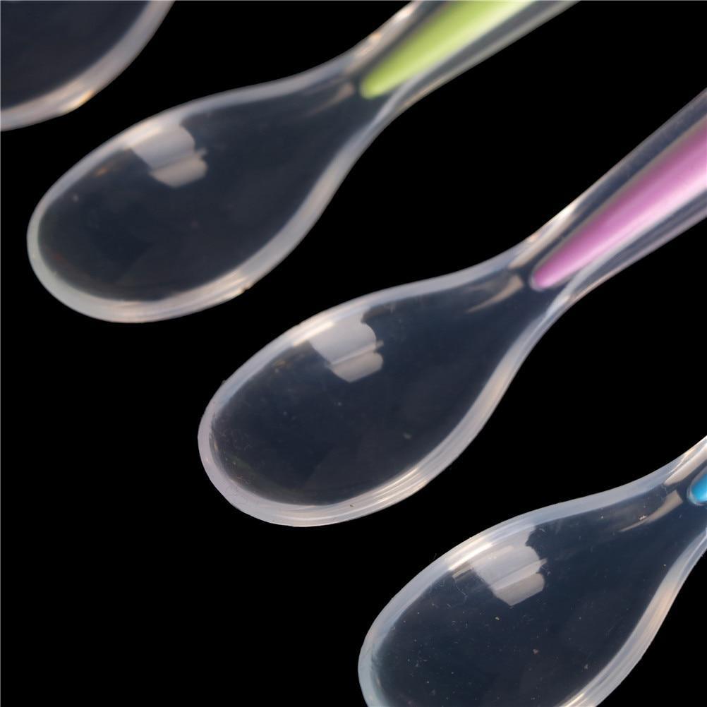 Soft Silicone Baby Training Spoon for Self-Feeding and Weaning