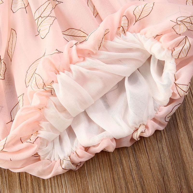 Bohemian Floral Chiffon Sleeveless Dress for Toddler Girls