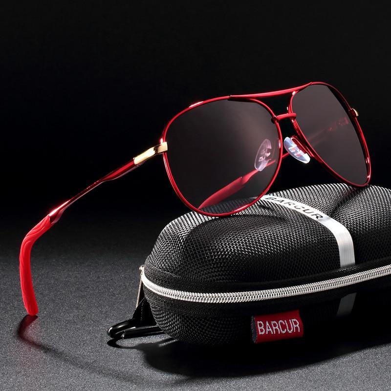 Gradient Polarized Aviation Sunglasses UV400 Pilot Eyewear