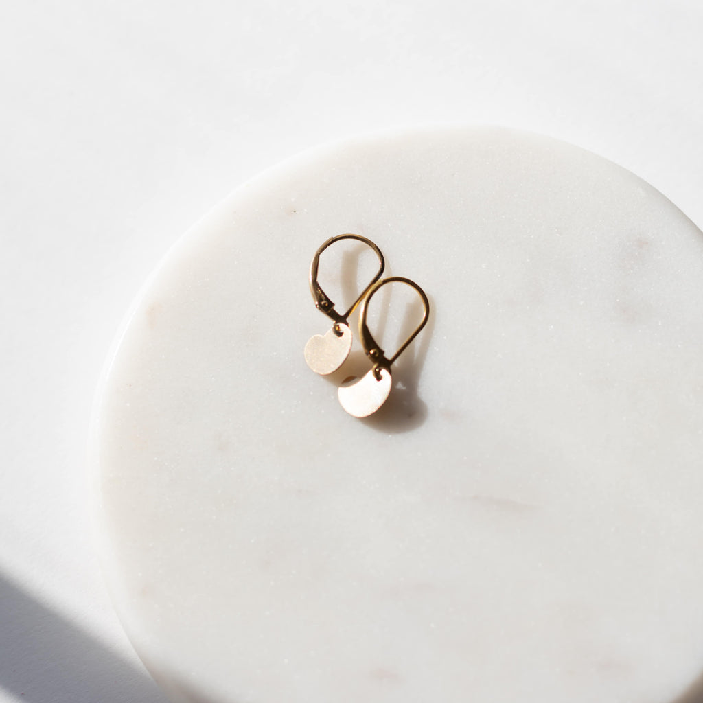 Heart Drop Earrings