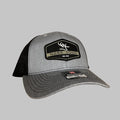 Black Hex Woven Trucker Snapback Cap - Structured Adjustable Hat