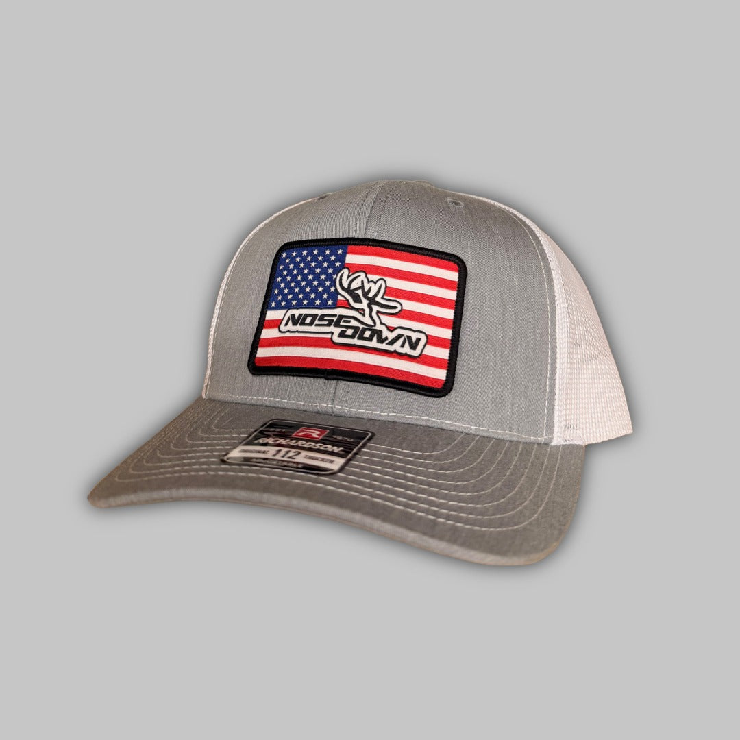 American Flag Patriotic Trucker Hat with Breathable Mesh Back