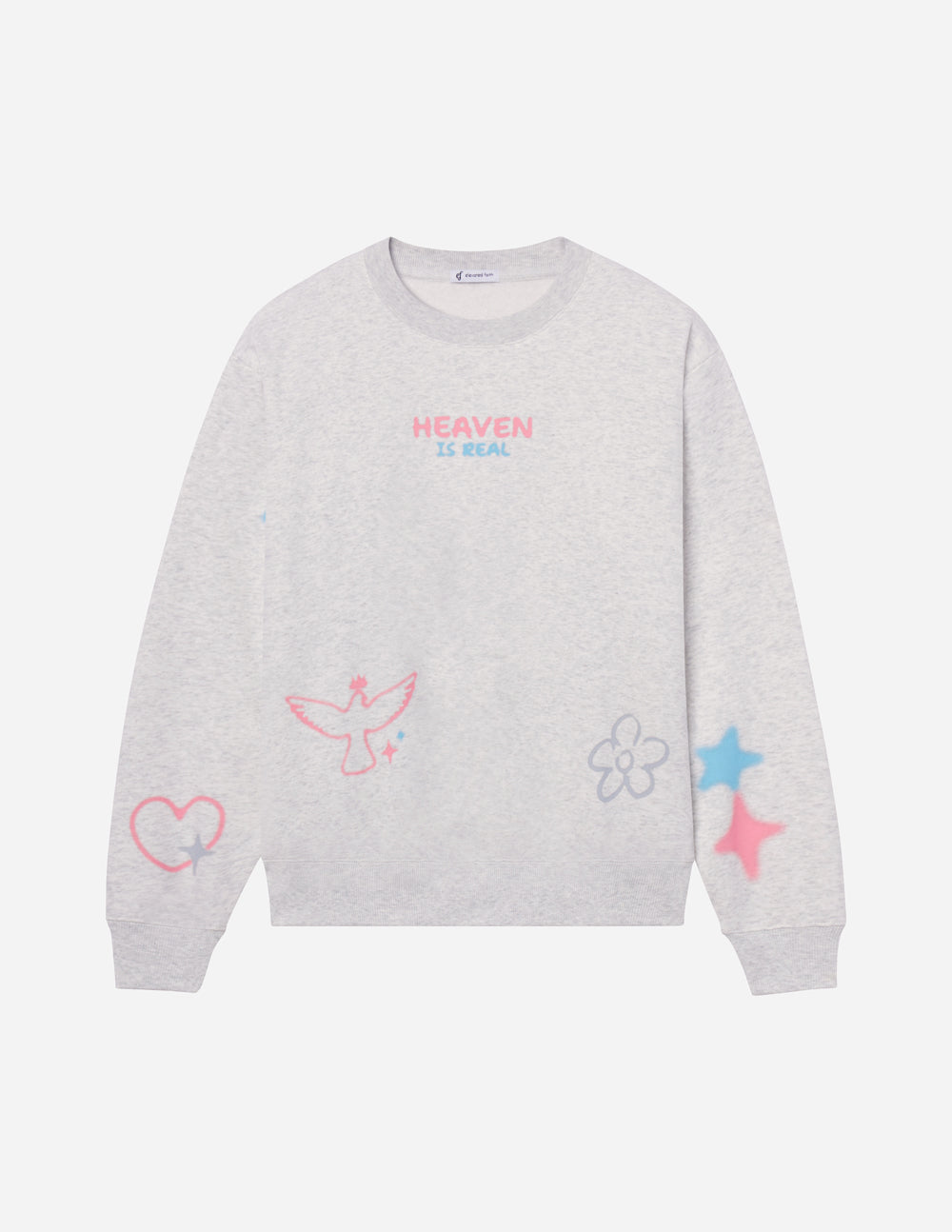 Heaven Is Real Unisex Cotton Crewneck Sweatshirt Streetwear