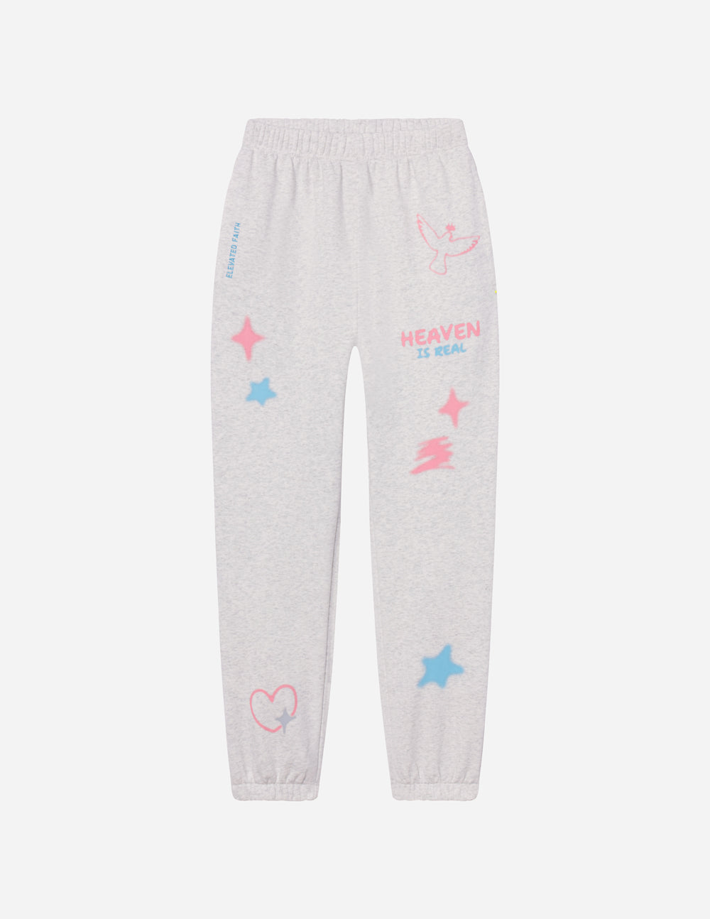Heaven Is Real Unisex Sweatpants - Relaxed Fit Heather Grey