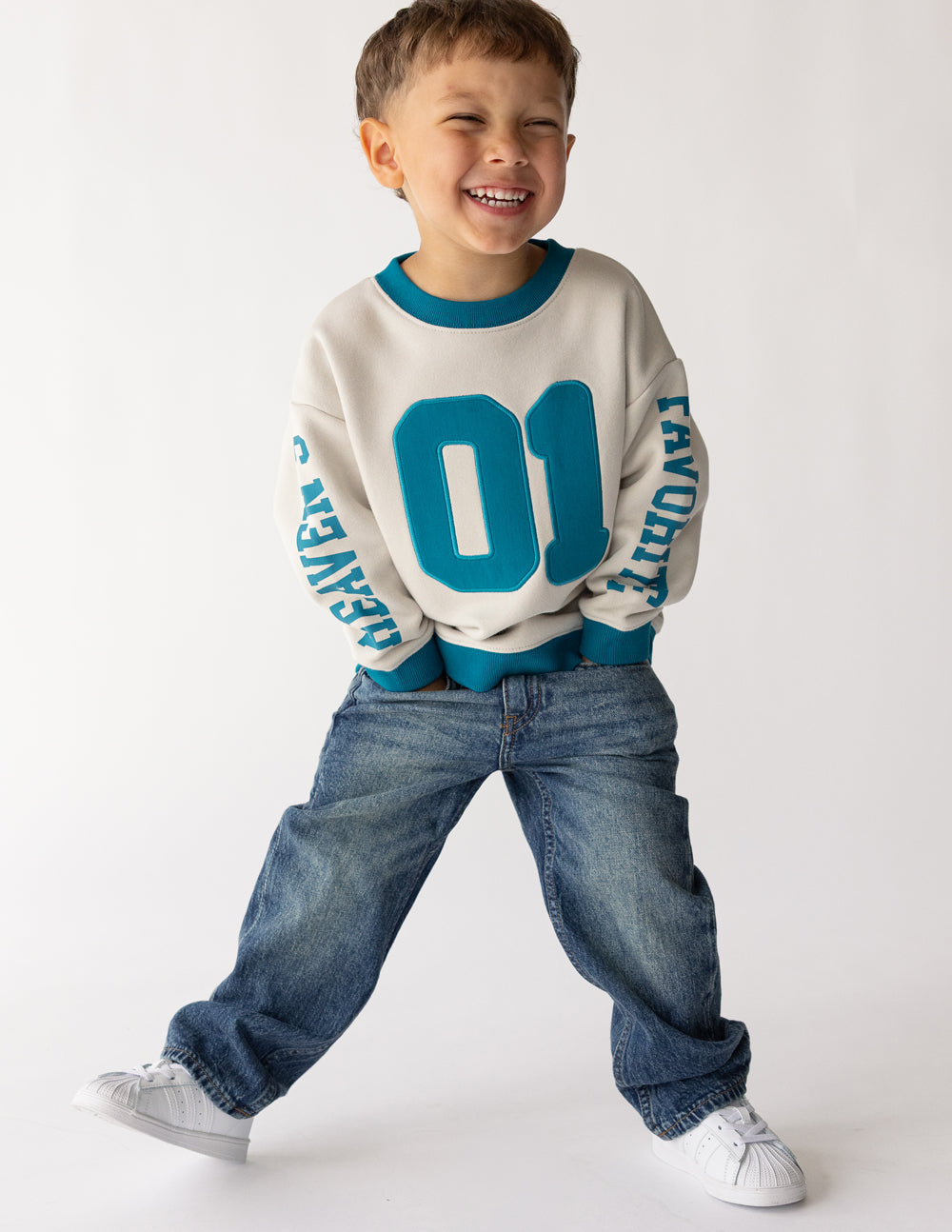 Kids Crewneck Sweatshirt - Relaxed Fit Inspirational Pullover