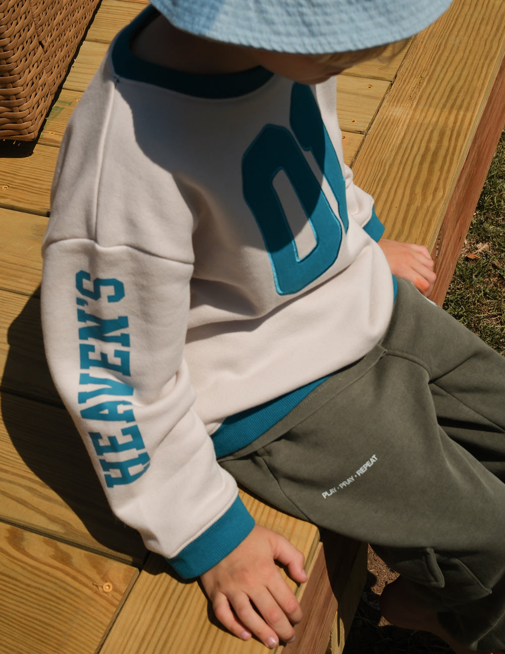 Kids Crewneck Sweatshirt - Relaxed Fit Inspirational Pullover