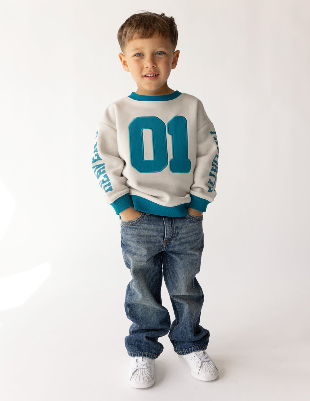 Kids Crewneck Sweatshirt - Relaxed Fit Inspirational Pullover
