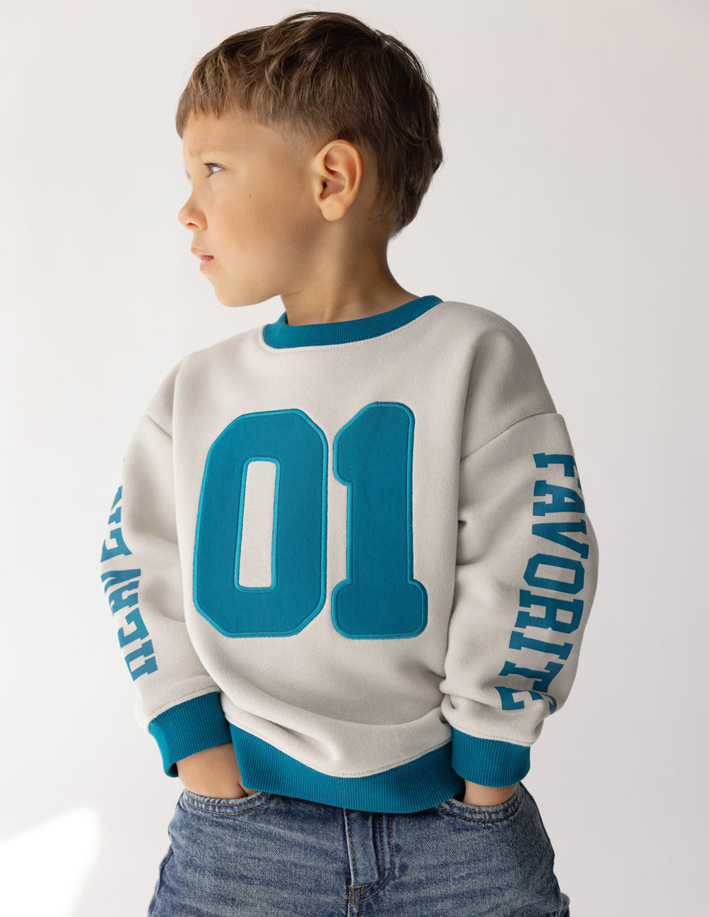 Kids Crewneck Sweatshirt - Relaxed Fit Inspirational Pullover