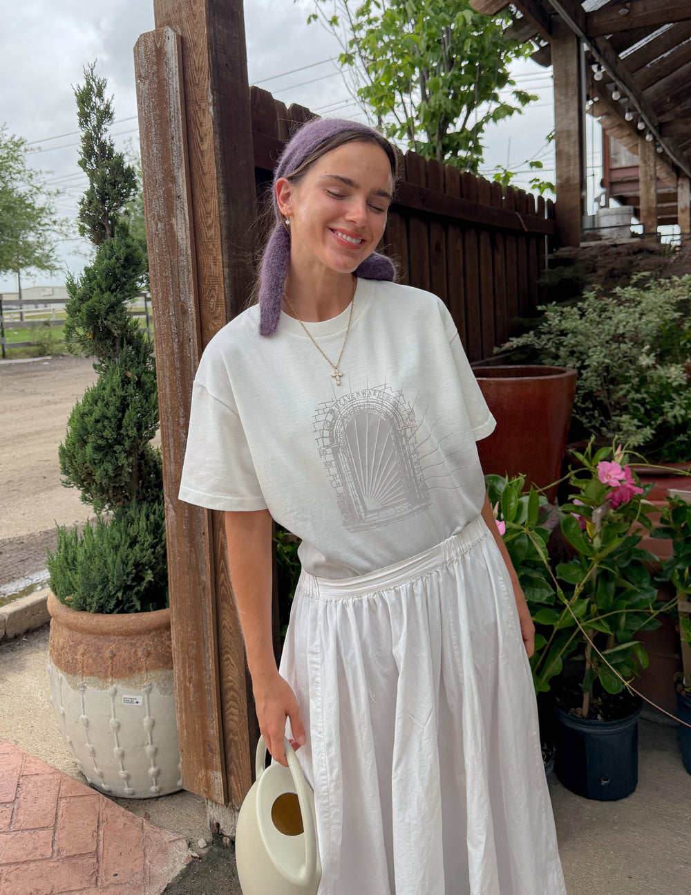 Heavenward Heavyweight Cotton Boxy Tee for Men and Women