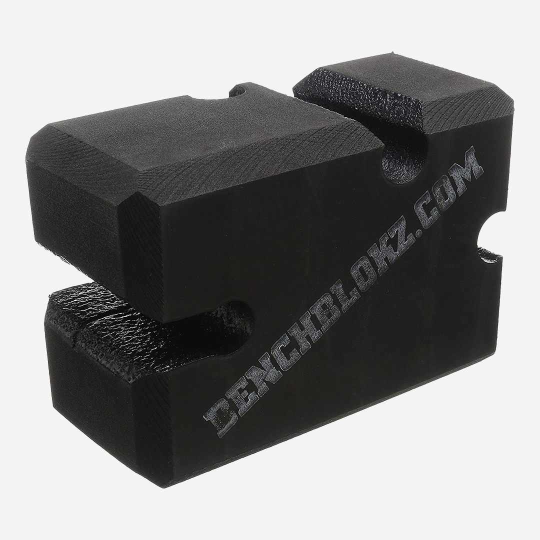 Black BenchBlokz PRO board trainer for bench press training in a home gym
