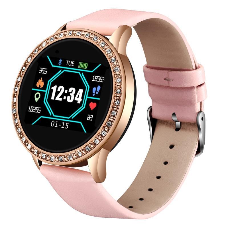 Glamorous Rose Gold Women's Smart Watch & Fitness Tracker