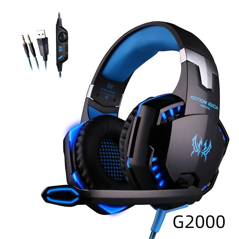 Over-Ear Wired Gaming Headset with Stereo Sound & Mic