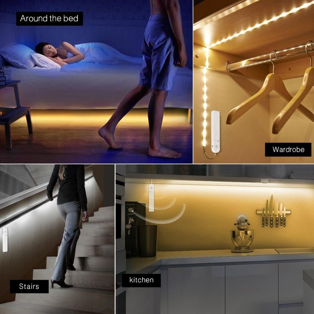 Motion Sensor LED Strip Light for Bedside and Corridor