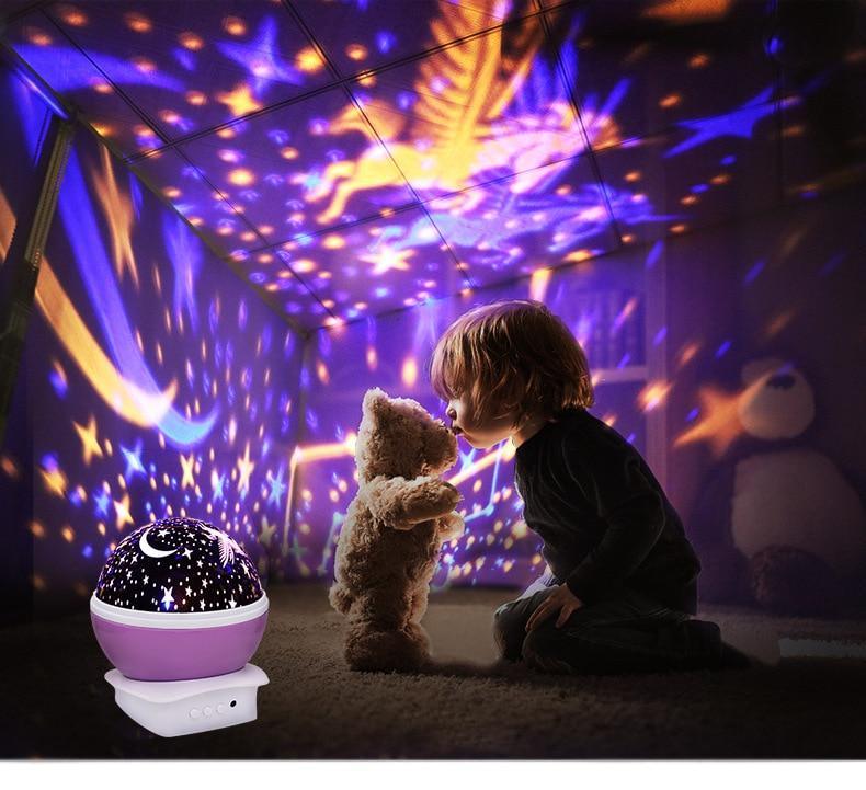 Starry Night Light Projector for Kids Bedroom Ceiling